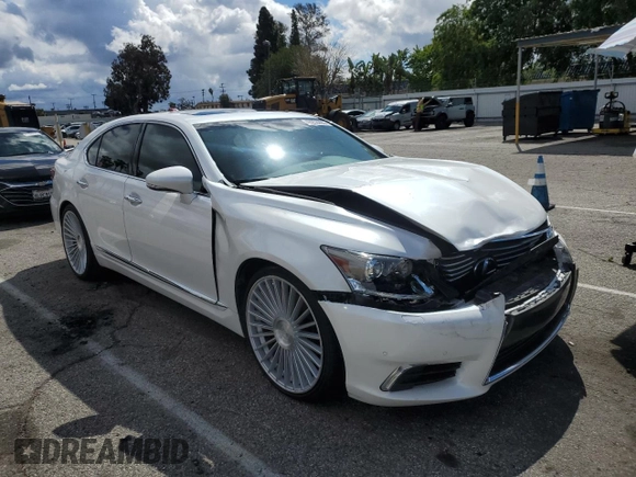 2017 Lexus LS 460 with VIN JTHBL5EF7H5146810, listed as a Copart auction lot 49253905 with 71,518 mi miles and Salvage title. Bid and sale history available at DreamBid. Image 4.