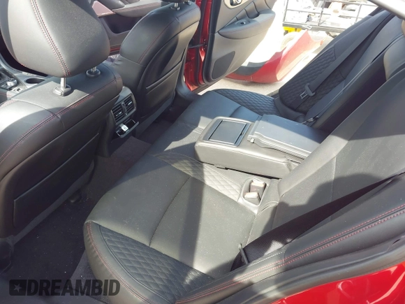 2018 Infiniti Q50 Red Sport 400 with VIN JN1FV7AP2JM460824, listed as a IAAI auction lot 42077854 with 91,062 mi miles and . Bid and sale history available at DreamBid. Image 8.