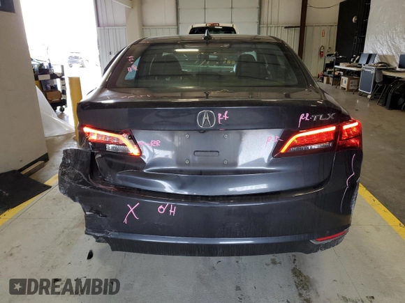 2016 Acura TLX with VIN 19UUB1F30GA012366, listed as a Copart auction lot 45647285 with 158,104 mi miles and Salvage Title. Bid and sale history available at carsss.com. Image 6.