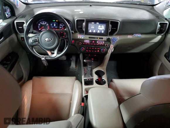 2017 Kia Sportage EX with VIN KNDPN3AC4H7092789, listed as a Copart auction lot 58401465 with 91,617 mi miles and Salvage title. Bid and sale history available at DreamBid. Image 8.