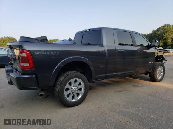 2021 Ram 2500 Laramie with VIN 3C6UR5NL8MG581067, listed as a Copart auction lot 69813364 with 37,859 mi miles and Salvage Title. Bid and sale history available at carsss.com. Image 3.