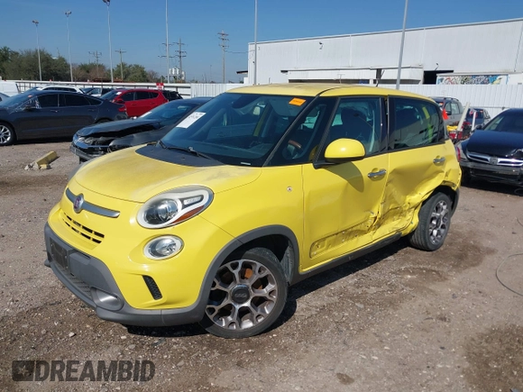 2014 FIAT 500L Trekking with VIN ZFBCFADH3EZ013347, listed as a IAAI auction lot 41551204 with 96,679 mi miles and . Bid and sale history available at DreamBid. Image 2.