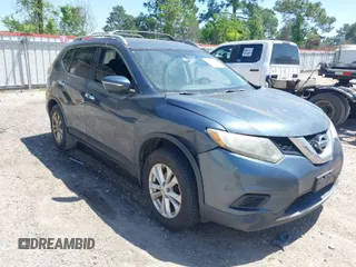 2014 Nissan Rogue SV with VIN 5N1AT2MT4EC813953, listed as a IAAI auction lot 41995738 with 264,064 mi miles. Bid and sale history available at carsss.com. Image 1.
