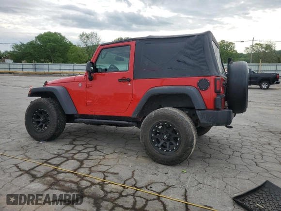2015 Jeep Wrangler Sport with VIN 1C4AJWAG6FL715453, listed as a Copart auction lot 53686145 with 88,504 mi miles and Salvage Title. Bid and sale history available at DreamBid. Image 2.
