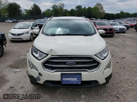 2021 Ford EcoSport SE with VIN MAJ6S3GL6MC409846, listed as a Copart auction lot 54111455 with 61,691 mi miles and Salvage title. Bid and sale history available at DreamBid. Image 5.