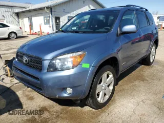 2007 Toyota RAV4 Sport with VIN JTMBD32V576028990, listed as a Copart auction lot 50059005 with 164,333 mi miles and Salvage Title. Bid and sale history available at carsss.com. Image 1.