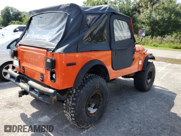 1979 Jeep CJ z VIN J9F93EH832940, wystawiony jako Copart lot #75121864 z przebiegiem Nie podano mil oraz Szkoda całkowita • Salvage title. Historia ofert i sprzedaży dostępna na DreamBid. Obrazek 3.