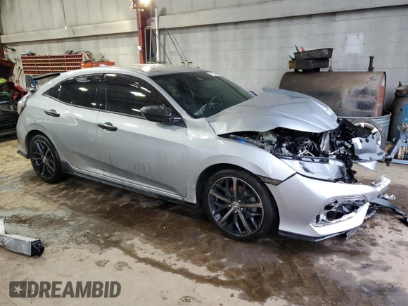 2021 Honda Civic Sport with VIN SHHFK7H41MU413944, listed as a Copart auction lot 47536225 with 70,075 mi miles and Salvage Title. Bid and sale history available at DreamBid. Image 4.