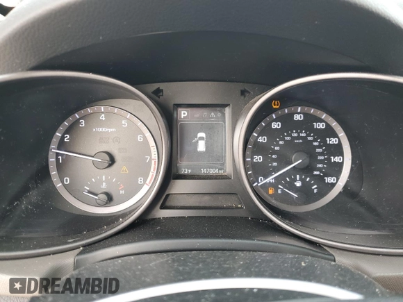 2018 Hyundai Santa Fe 2.4L with VIN 5NMZUDLB6JH099571, listed as a Copart auction lot 60960385 with 147,004 mi miles and Salvage title. Bid and sale history available at DreamBid. Image 9.