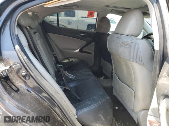 2007 Lexus IS 250 с VIN JTHBK262872051251, выставлен на аукционе Copart как лот 64327355 с пробегом Не указан миль и Чистый • Clean title. История ставок и продаж доступна на DreamBid. Изображение 10.