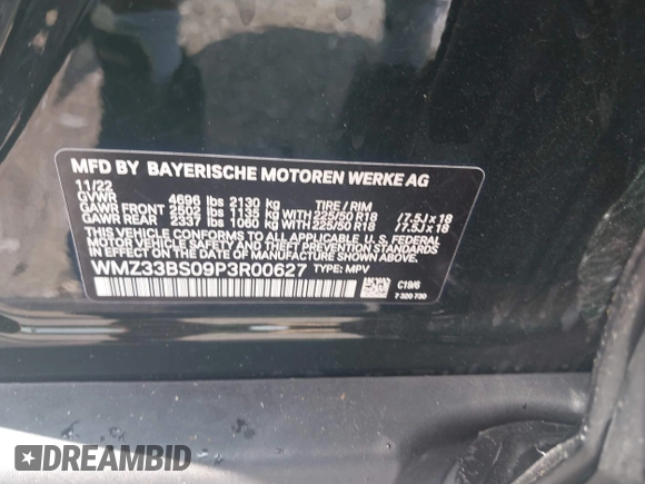 2023 MINI Countryman John Cooper Works z VIN WMZ33BS09P3R00627, wystawiony jako IAAI lot #42419212 z przebiegiem 12 260 mil mil oraz . Historia ofert i sprzedaży dostępna na DreamBid. Obrazek 9.