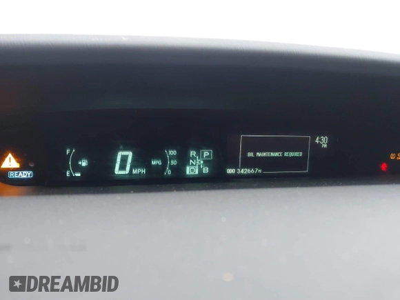 2010 Toyota Prius II with VIN JTDKN3DUXA5004134, listed as a IAAI auction lot 41738838 with 342,667 mi miles and . Bid and sale history available at DreamBid. Image 7.