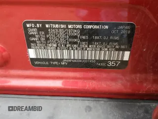 2019 Mitsubishi Outlander Sport SE 2.0 with VIN JA4AP4AU0KU007450, listed as a Copart auction lot 43689195 with 150,726 mi miles and Salvage Title. Bid and sale history available at carsss.com. Image 15.