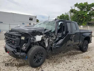2022 Chevrolet Silverado 1500 Custom Trail Boss with VIN 3GCPDCED6NG597500, listed as a Copart auction lot 59104274 with 74,498 mi miles and Non Repairable. Bid and sale history available at DreamBid. Image 1.