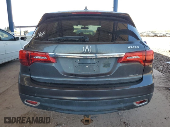 2014 Acura MDX z VIN 5FRYD4H24EB028833, wystawiony jako Copart lot #54257205 z przebiegiem 100 103 mil mil oraz Szkoda całkowita • Salvage title. Historia ofert i sprzedaży dostępna na DreamBid. Obrazek 6.