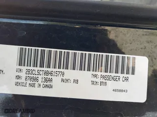 2011 Dodge Charger RT Plus with VIN 2B3CL5CT0BH615770, listed as a IAAI auction lot 41854093 with 134,258 mi miles. Bid and sale history available at carsss.com. Image 9.
