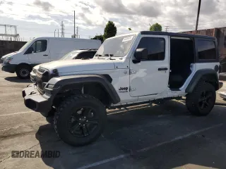 2019 Jeep Wrangler Unlimited Sport Altitude with VIN 1C4HJXDG2KW675235, listed as a Copart auction lot 54389785 with 88,825 mi miles and Salvage title. Bid and sale history available at DreamBid. Image 1.