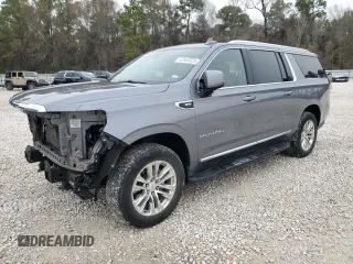 2022 GMC Yukon XL SLT with VIN 1GKS1GKD1NR166484, listed as a Copart auction lot 42564925 with 45,294 mi miles and Salvage Title. Bid and sale history available at carsss.com. Image 1.