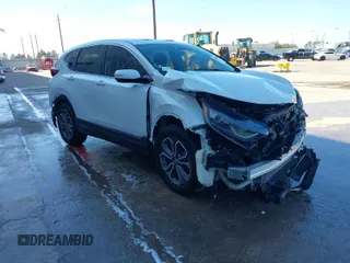 2021 Honda CR-V EX with VIN 2HKRW1H50MH422371, listed as a IAAI auction lot 40087002 with 1 mi miles. Bid and sale history available at carsss.com. Image 1.