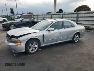 2002 Lincoln LS w/Base Pkg with VIN 1LNHM87A52Y648308, listed as a Copart auction lot 46311065 with 84,684 mi miles and Salvage Title. Bid and sale history available at carsss.com. Image 1.