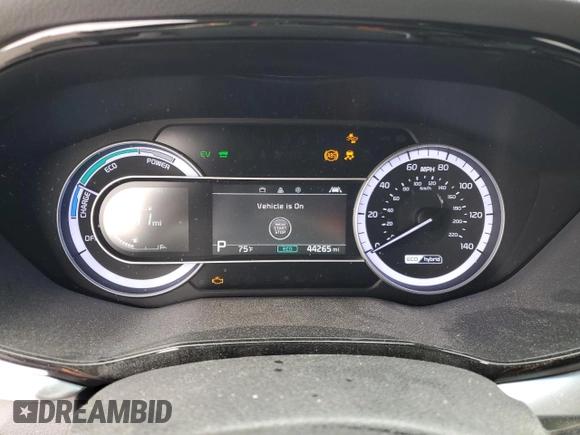 2020 Kia Niro LXS with VIN KNDCB3LC5L5377400, listed as a Copart auction lot 49432945 with 44,265 mi miles and Salvage Title. Bid and sale history available at carsss.com. Image 9.