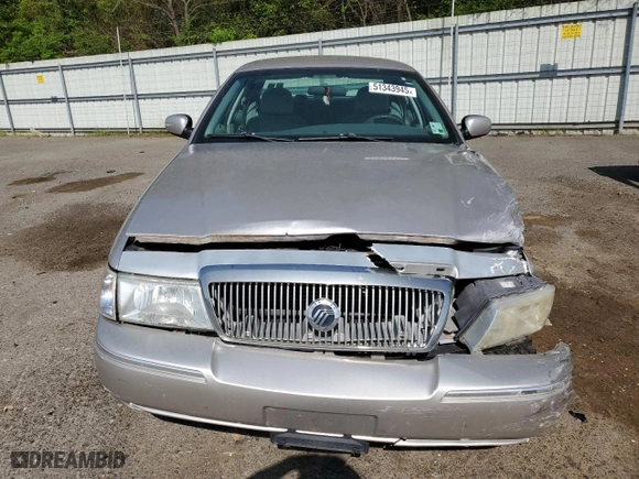 2004 Mercury Grand Marquis GS with VIN 2MEFM74W84X603936, listed as a Copart auction lot 51343945 with 73,434 mi miles and Clean Title. Bid and sale history available at carsss.com. Image 5.