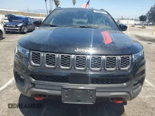 2024 Jeep Compass Trailhawk с VIN 3C4NJDDN5RT137399, выставлен на аукционе Copart как лот 57471105 с пробегом 29 008 миль миль и Списание • Salvage title. История ставок и продаж доступна на DreamBid. Изображение 5.