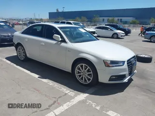 2014 Audi A4 Premium Plus with VIN WAUFFAFL6EN007719, listed as a IAAI auction lot 42530090 with 91,546 mi miles and . Bid and sale history available at DreamBid. Image 1.