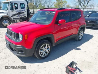 2018 Jeep Renegade Latitude with VIN ZACCJBBB7JPH12067, listed as a IAAI auction lot 42050297 with 103,916 mi miles and . Bid and sale history available at carsss.com. Image 2.
