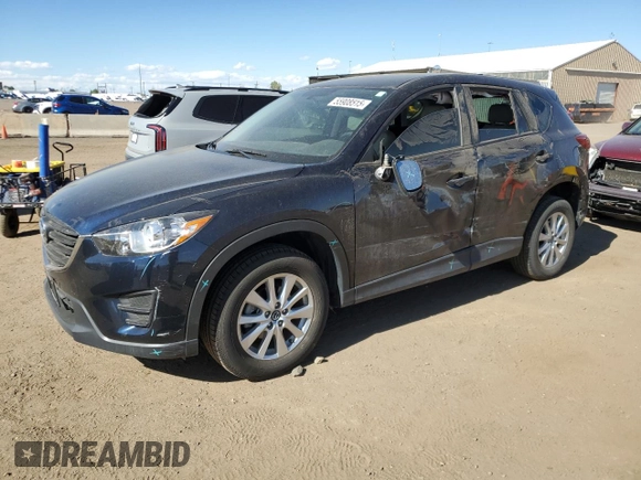 2016 Mazda CX-5 Sport with VIN JM3KE4BY4G0734582, listed as a Copart auction lot 55908515 with 52,323 mi miles and Salvage title. Bid and sale history available at DreamBid. Image 1.