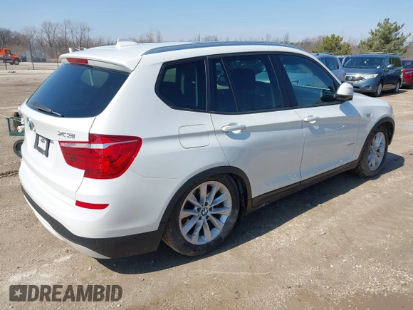 2016 BMW X3 xDrive28i with VIN 5UXWX9C5XG0D75116, listed as a IAAI auction lot 41902673 with 46,200 mi miles and . Bid and sale history available at DreamBid. Image 4.