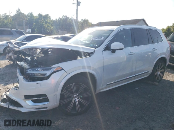 2024 Volvo XC90 Ultimate Bright Theme with VIN YV4062PFXR1211067, listed as a Copart auction lot 64887724 with 0 mi miles and Salvage Title. Bid and sale history available at carsss.com. Image 1.