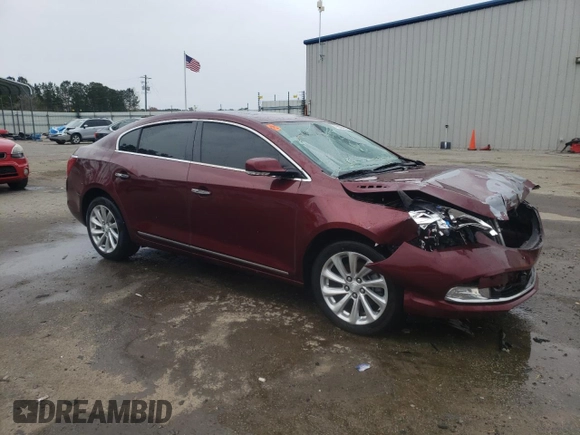 2016 Buick LaCrosse Leather with VIN 1G4GB5G35GF119168, listed as a Copart auction lot 61583625 with Not provided miles and Salvage title. Bid and sale history available at DreamBid. Image 4.