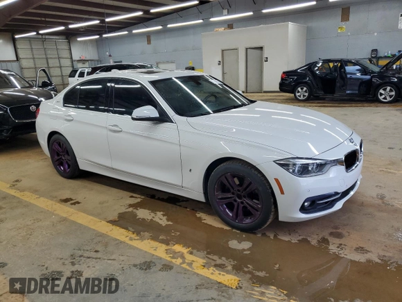 2017 BMW 3 Series 330e iPerformance with VIN WBA8E1C32HA030006, listed as a Copart auction lot 51316795 with 86,293 mi miles and Clean Title. Bid and sale history available at carsss.com. Image 4.