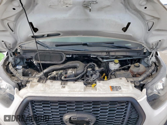 2021 Ford Transit Cargo with VIN 1FTBR1C87MKA37448, listed as a Copart auction lot 55952795 with 78,952 mi miles and Salvage title. Bid and sale history available at DreamBid. Image 12.