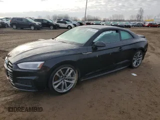 2019 Audi A5 Premium Plus with VIN WAUTNAF52KA030215, listed as a Copart auction lot 51474545 with 53,320 mi miles and Clean Title. Bid and sale history available at DreamBid. Image 1.
