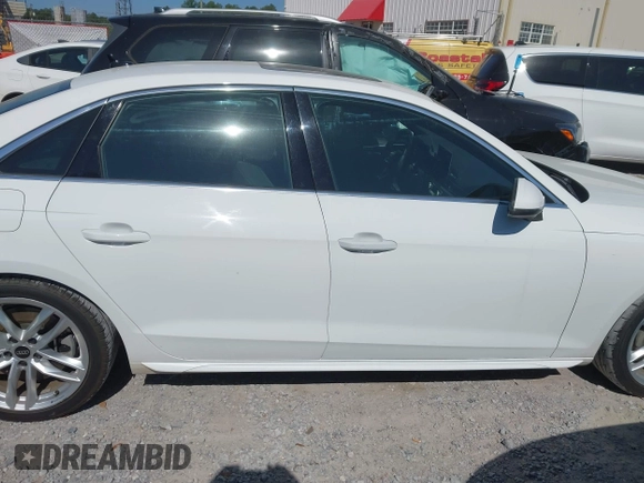 2023 Audi A4 S line Premium Plus with VIN WAUEAAF41PN009934, listed as a IAAI auction lot 42045697 with 49,039 mi miles and . Bid and sale history available at DreamBid. Image 14.