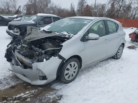 2013 Toyota Prius c One with VIN JTDKDTB38D1540329, listed as a IAAI auction lot 41636816 with 142,394 mi miles. Bid and sale history available at carsss.com. Image 18.
