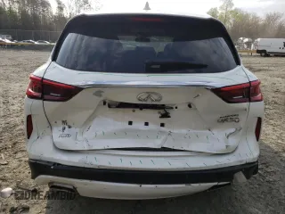 2021 Infiniti QX50 Luxe with VIN 3PCAJ5BB3MF114918, listed as a Copart auction lot 52162535 with 44,420 mi miles and Salvage title. Bid and sale history available at DreamBid. Image 6.