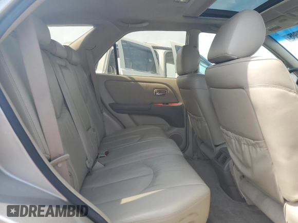 2001 Lexus RX 300 with VIN JTJHF10U110185586, listed as a Copart auction lot 53613685 with 203,917 mi miles and Salvage Title. Bid and sale history available at carsss.com. Image 11.