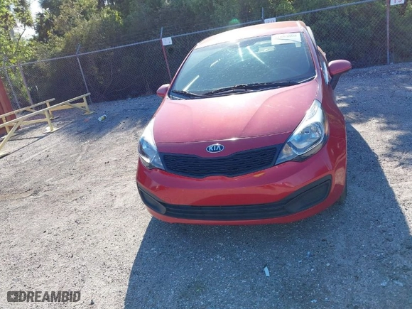 2014 Kia Rio LX with VIN KNADM4A35E6327324, listed as a IAAI auction lot 41893805 with 129,330 mi miles. Bid and sale history available at carsss.com. Image 12.
