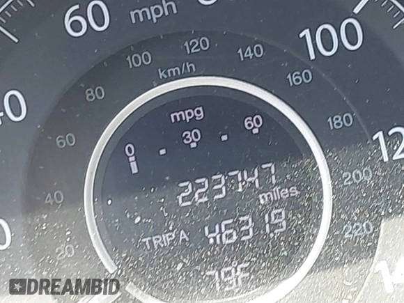 2012 Honda CR-V EX-L with VIN 5J6RM4H76CL069650, listed as a IAAI auction lot 42640309 with 223,747 mi miles and . Bid and sale history available at DreamBid. Image 15.