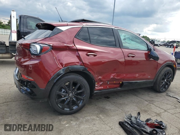 2025 Buick Encore GX Sport Touring with VIN KL4AMDSL1SB125730, listed as a Copart auction lot 58808805 with 478 mi miles and Salvage title. Bid and sale history available at DreamBid. Image 3.