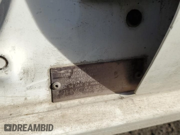 1987 Honda Accord z VIN JHMCA5633HC044303, wystawiony jako Copart lot #85697384 z przebiegiem 19 871 mil mil oraz Nie do naprawy • Non repairable. Historia ofert i sprzedaży dostępna na DreamBid. Obrazek 12.