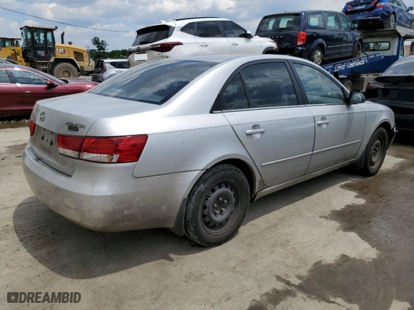 2007 Hyundai Sonata GLS with VIN 5NPET46C37H233180, listed as a Copart auction lot 57385664 with 170,974 mi miles and Clean Title. Bid and sale history available at carsss.com. Image 3.