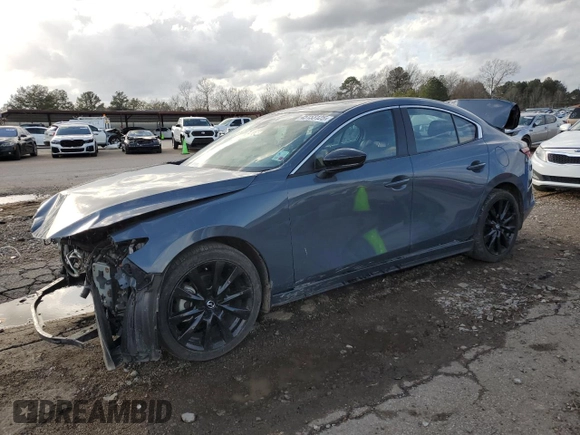 2024 Mazda 3 S Carbon Edition with VIN 3MZBPBCM7RM415645, listed as a Copart auction lot 45153125 with 25,541 mi miles and Salvage title. Bid and sale history available at DreamBid. Image 1.