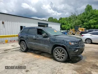 2016 Jeep Grand Cherokee Limited 75th Anniversary with VIN 1C4RJEBG0GC476544, listed as a Copart auction lot 56539365 with 95,989 mi miles and Salvage title. Bid and sale history available at DreamBid. Image 14.
