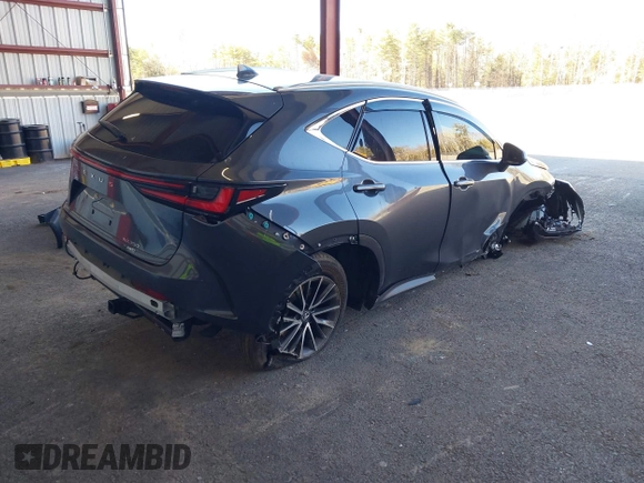 2024 Lexus NX with VIN 2T2GGCEZ6RC038902, listed as a IAAI auction lot 41902076 with 22,647 mi miles. Bid and sale history available at carsss.com. Image 4.