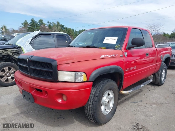 2001 Dodge Ram 1500 with VIN 3B7HF13Z41G184843, listed as a IAAI auction lot 42077306 with 221,379 mi miles. Bid and sale history available at carsss.com. Image 2.