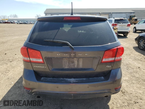 2014 Dodge Journey R/T z VIN 3C4PDCEG6ET247267, wystawiony jako Copart lot #54131685 z przebiegiem 131 811 mil mil oraz Czysty tytuł • Clean title. Historia ofert i sprzedaży dostępna na DreamBid. Obrazek 6.